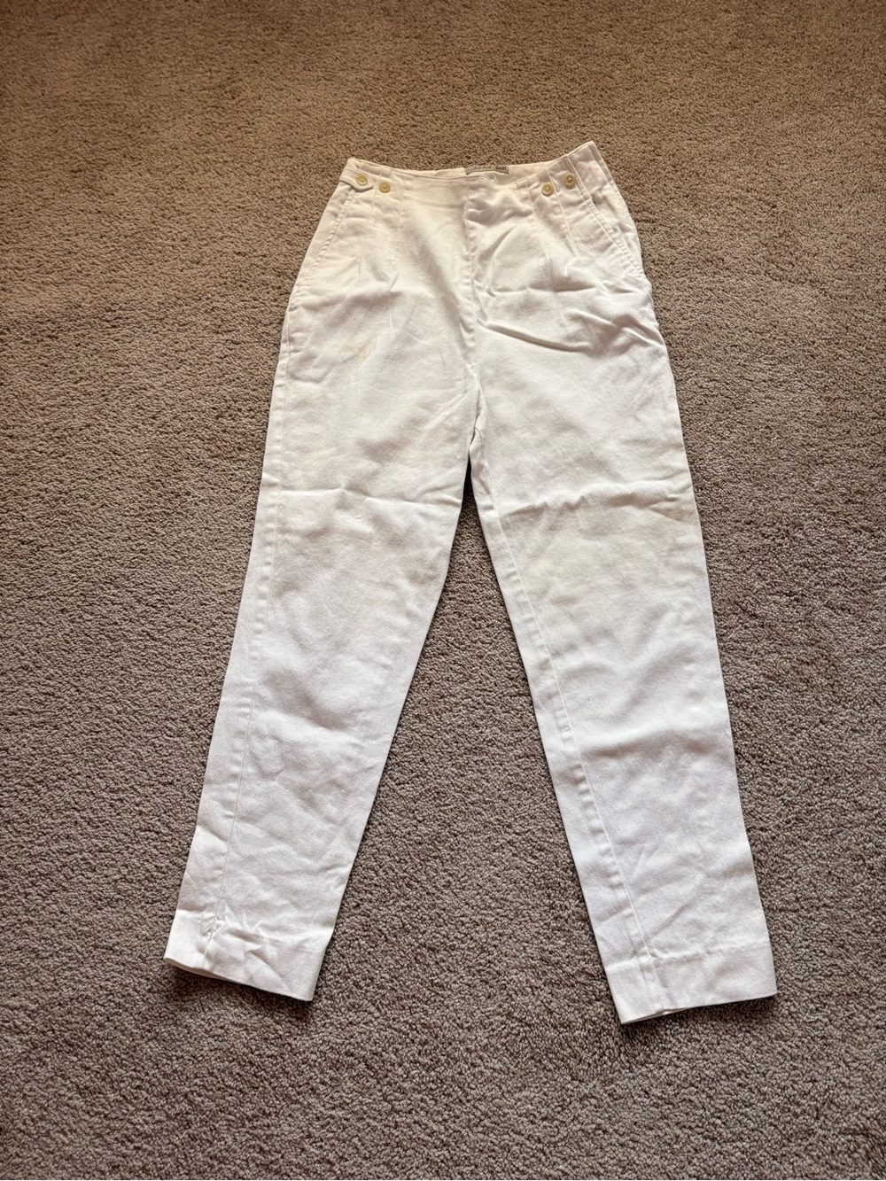 Calvin Klein Jeans Women's Straight Leg White Pants, size 14